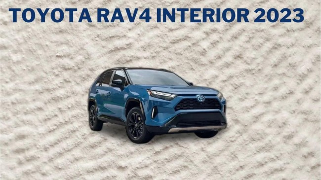 Toyota RAV4 interior 2023 Toyota RAV4 interior 2023