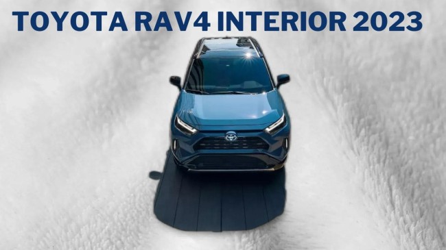 Toyota RAV4 interior 2023 Toyota RAV4 interior 2023